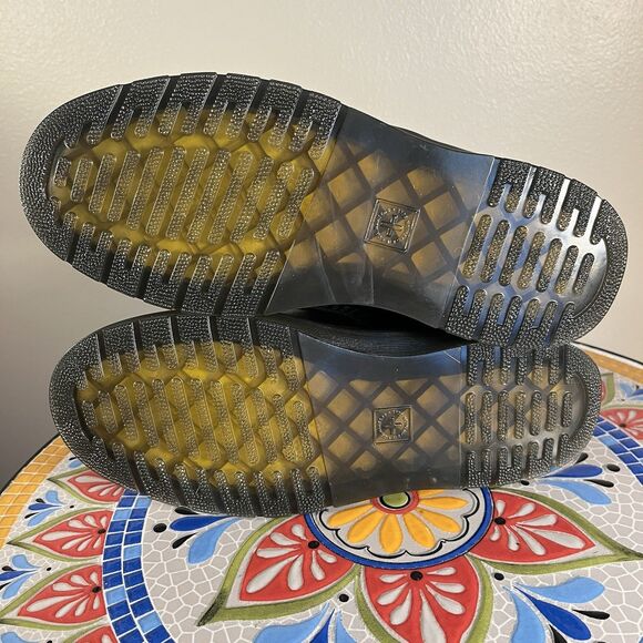 Dr. Doc Martens Zavala Women's Size 5 Combat Boots Black Leather 8-Eye AW004 NEW - Picture 8 of 9